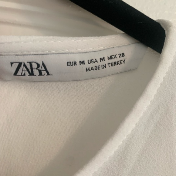 ZARA Blouse with Pleated Bottom - Picture 3 of 5